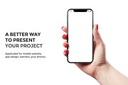 iPhone X Mockup Version 1, an iPhone Mockup by Mockup Store (Thumbnail 2 of 3)