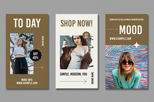 Minimal Social Media Story Template, an UI Kit Template by ContestDesign