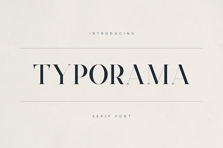 Typorama – Elegant Serif Font