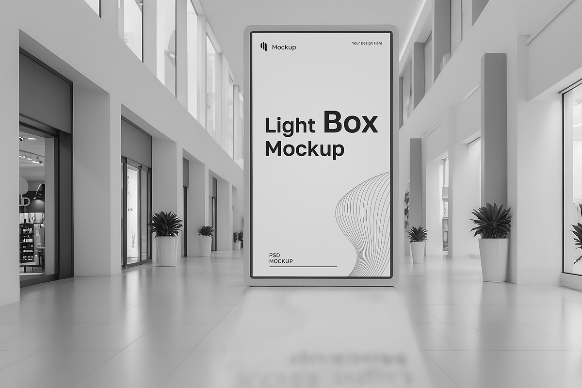 Interior Light Box Mockup, a Product Mockup by graphypix (Photo 4 of 4)