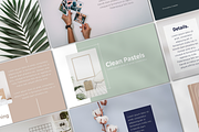Clean Pastels Canva Presentation, a Presentation Template by Palm Creatives (Thumbnail 1 of 8)