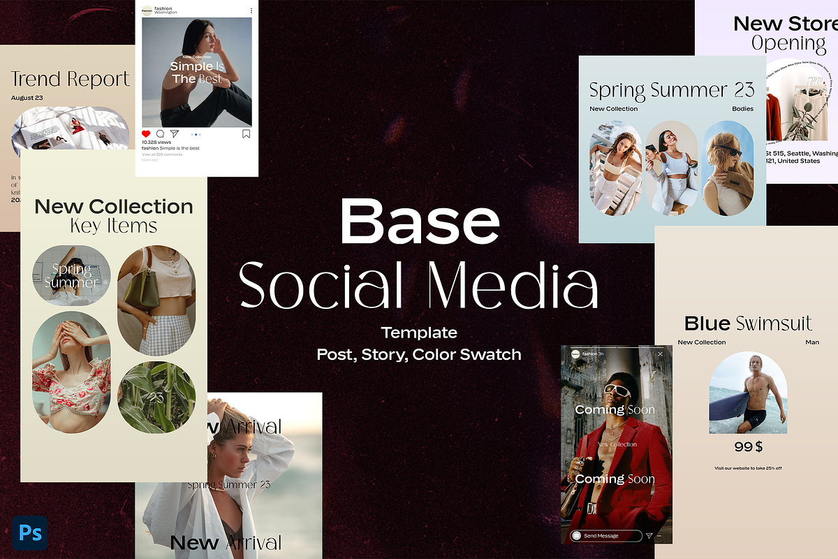 Base Social Media Template, a Social Media Template by picnictubesworld (Photo 1 of 8)