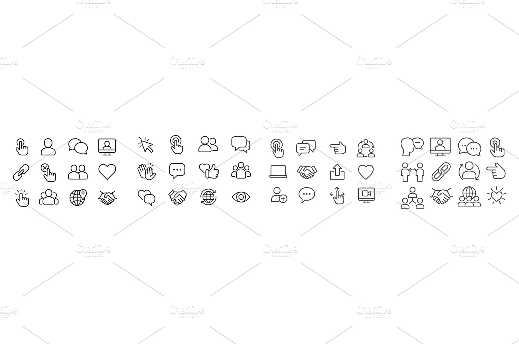Collection of diverse outline icons, a Technology Photo by ZinetroN