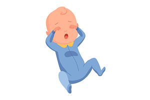 New born baby. Toddler with gentle, an Object Illustration by the8monkey