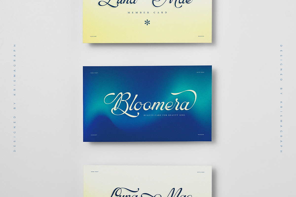 Symphonie Calligraphy, a Script Font by Krismagraph (Photo 4 of 15)