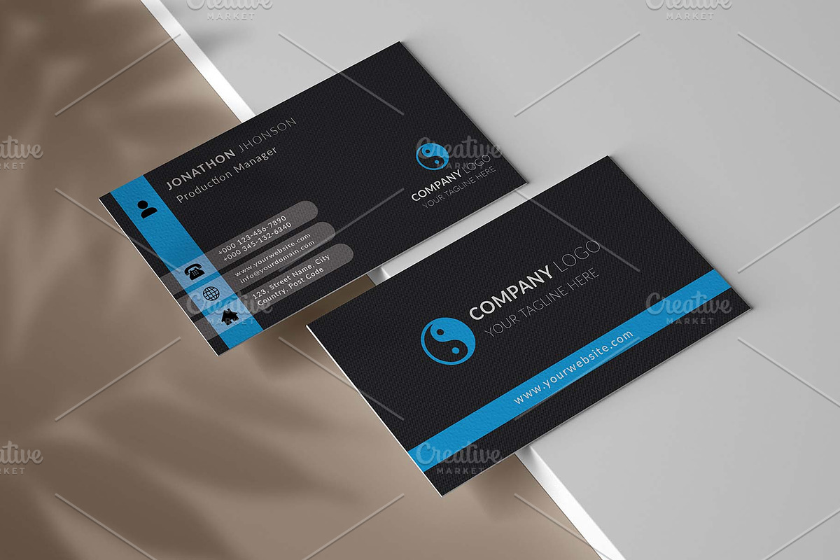 Clean and Simple Business Card, a Business Card Template by nandinigraphics (Photo 1 of 4)