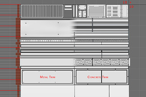 Tut High Poly - Concrete Trim & Bu