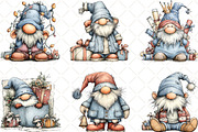 Whimsical Christmas Gnome Clipart, an Illustration by Black Bird Studio (Thumbnail 2 of 6)
