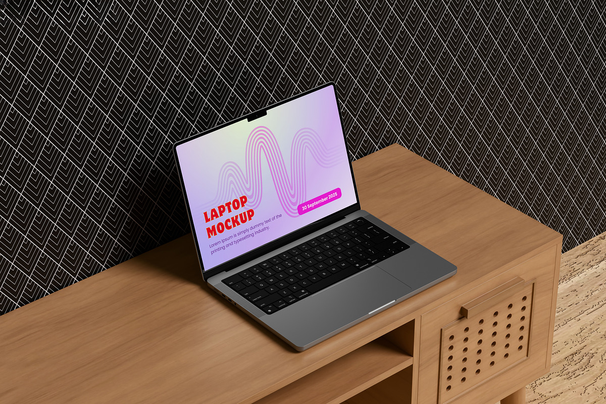 LAPTOP MOCKUP, a Mac Mockup by safrizalstudio (Photo 2 of 4)