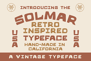 Solmar Typeface Handmade Font