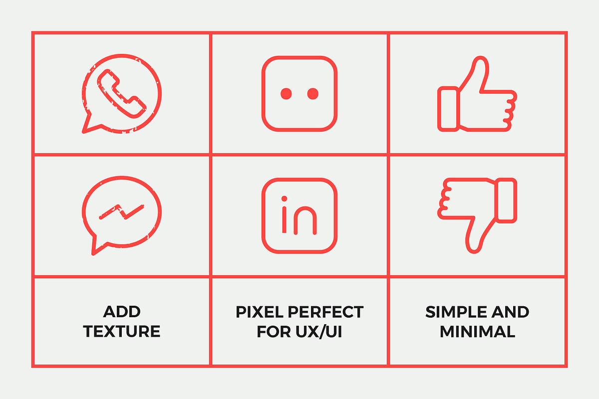 Social Media Line Icons Pack, an Outline Icon by Abstracto-Create (Photo 3 of 5)