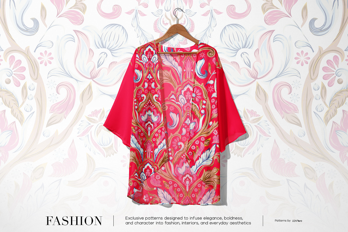 Blush Petaline Traditional Patterns, a Pattern Graphic by LEAFure (Photo 5 of 9)