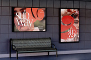 Billboard in Subway Station Mockup, an Advertising Mockup by skybluecreative (Thumbnail 2 of 2)