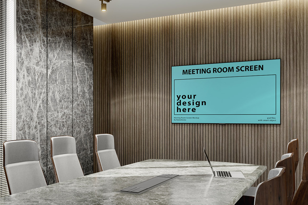 Meeting Room Screen vol.02 - Mockups, a Wearable Device Mockup by Rometheme Std (Photo 3 of 4)