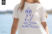 Meditative Yoga Cow T-shirt Design, an Animal Illustration by shaondesigns (Thumbnail 3 of 6)