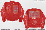 Varsity Jacket - Mockup, a Hoody Mockup by DaldSgh (Thumbnail 6 of 21)