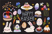 Cozy Easter Vector Clipart, a Decorative Illustration by Luamor (Thumbnail 3 of 8)