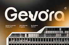 Gevora - Modern Display Font