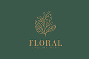 Floral Leaf Logo Minimalist Beauty, a Branding & Logo Template by Signatoro (Thumbnail 2 of 3)