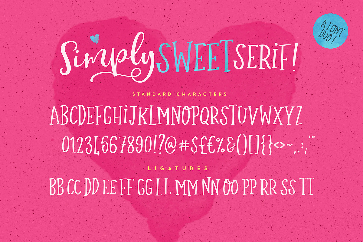 The Simply Sweet Font Duo, a Script Font by Nicky Laatz (Photo 10 of 12)