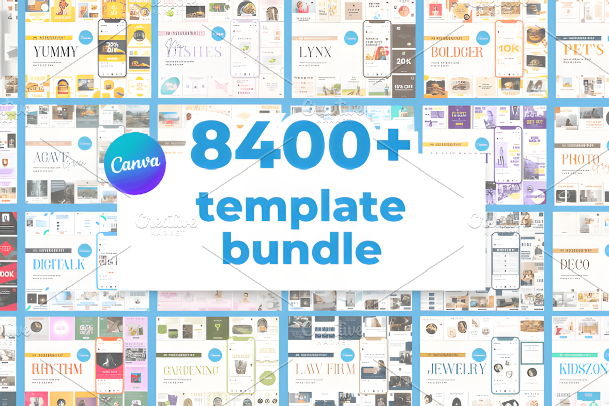 8400+ Social Media Canva Template, a Social Media Template by Coco Bloom (Photo 1 of 11)