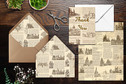 Old World Gazette Scrapbook Papers, a Background Graphic by V Design Creator (Thumbnail 4 of 12)