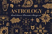 Astrology Zodiac Procreate Stamps, a Brush Add-On by MakeMyPlaceDesign (Thumbnail 1 of 4)