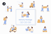 Delivery Package Illustration, an Object Graphic by Jump Studio (Thumbnail 1 of 12)