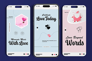 Valentine Love Story Template Design, a Social Media Template by MightyDesign