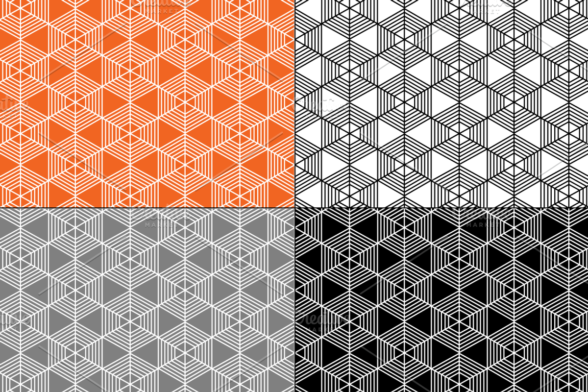 Seamless Spider Web Patterns preview 4