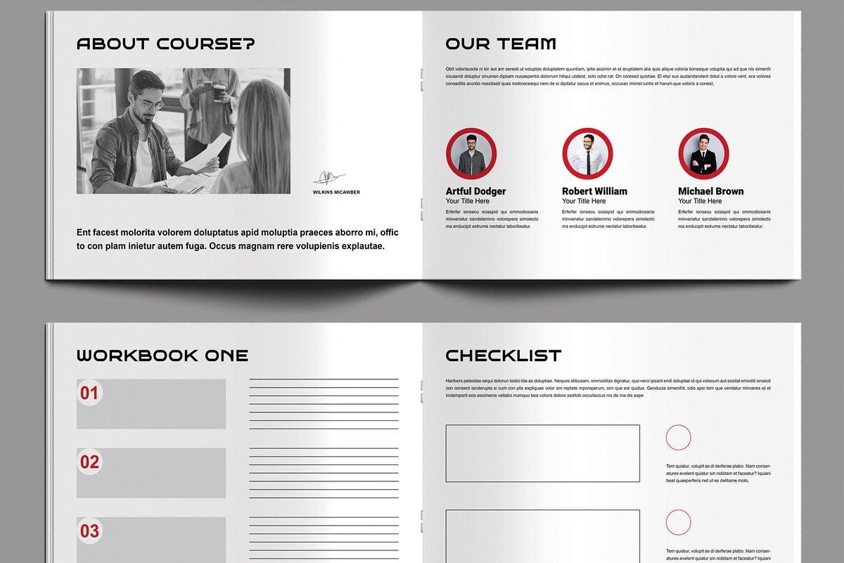 Course Workbook Template, a Brochure Template by MightyDesign (Photo 3 of 8)