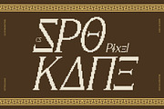 CS Spokane Pixel, a Serif Font by Craft Supply Co. (Thumbnail 1 of 8)