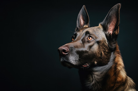 Close-up of a German Shepherd's
