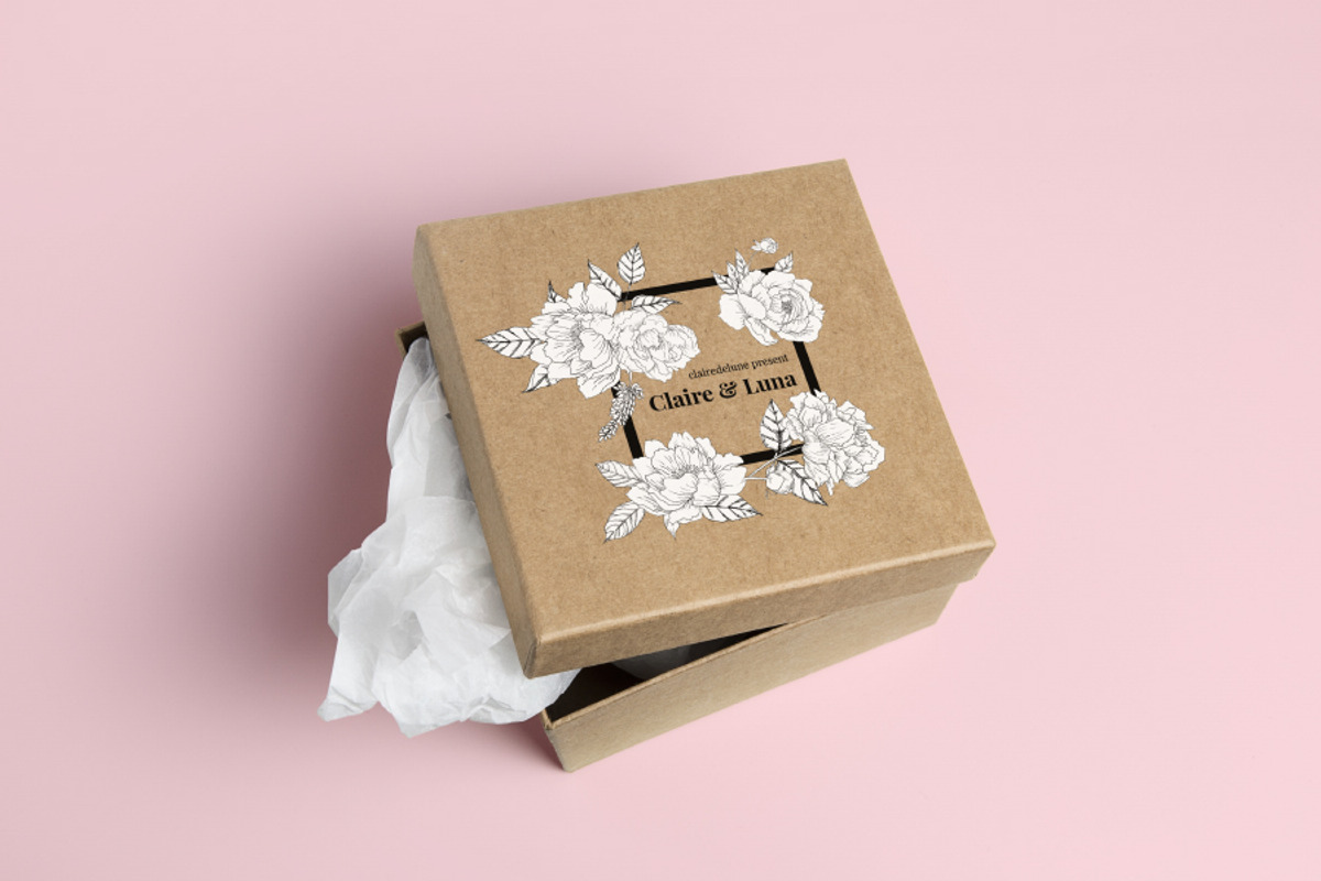 Claire & Luna - Handdrawn Peonies, an Illustration by clairedelune (Photo 5 of 7)
