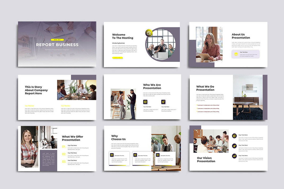 Report Business Powerpoint, a Presentation Template by yanindesign (Photo 2 of 5)