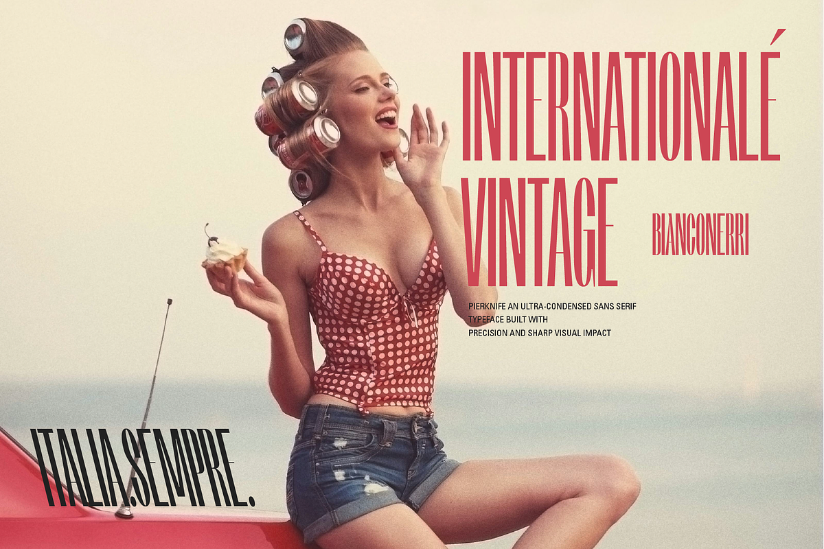 Pierknife | Ultra Condensed Sans, a Sans Serif Font by Jolicia Type (Photo 7 of 14)