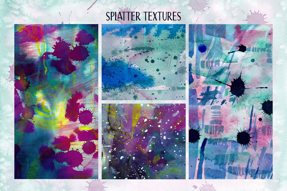 Experimental Watercolor Backgrounds, a Texture Graphic by Maya's Art Adventures (Photo 7 of 11)