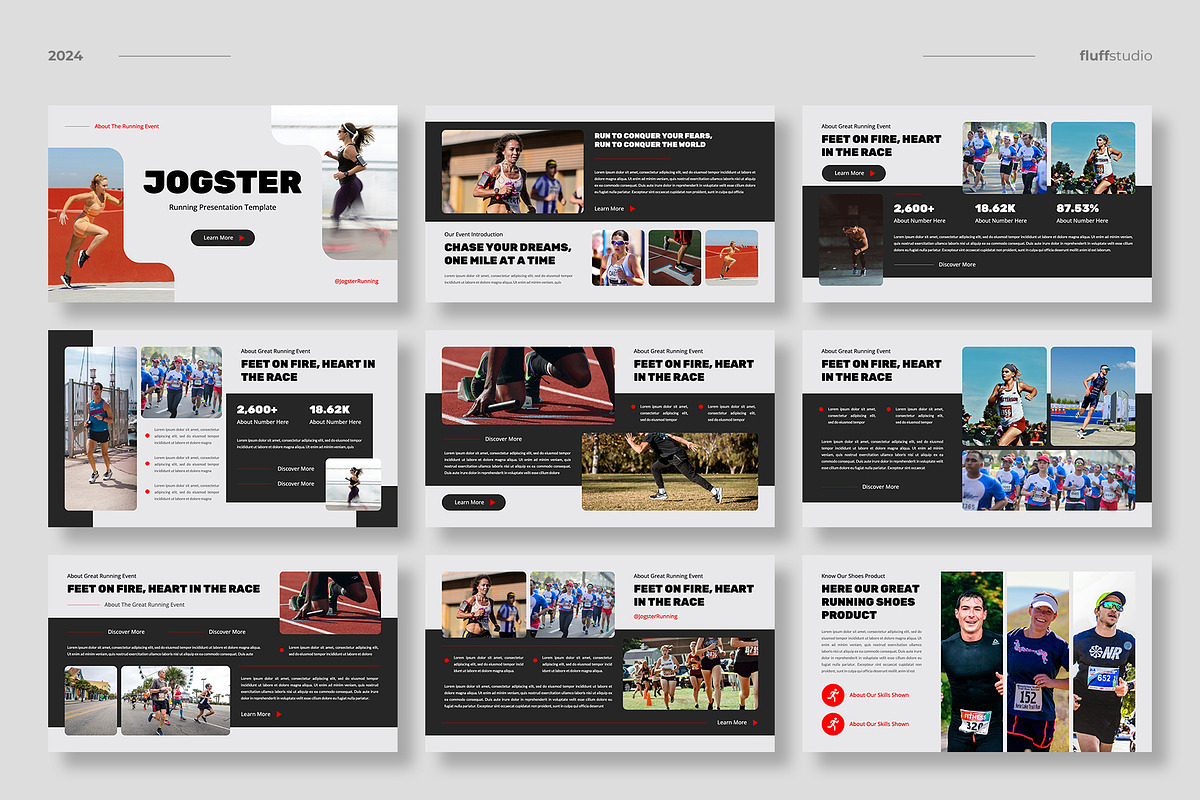 Running Sport Google Slides Template, a Presentation Template by fluffstudio (Photo 2 of 4)