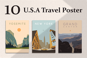 10 USA Travel Poster