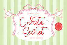 Carita Secret Aesthetic Handwritten