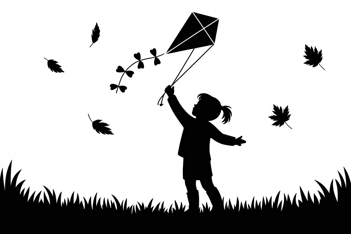 Kids Flying Kite Laser Cut Bundle, an Object Illustration by balal (Photo 3 of 11)