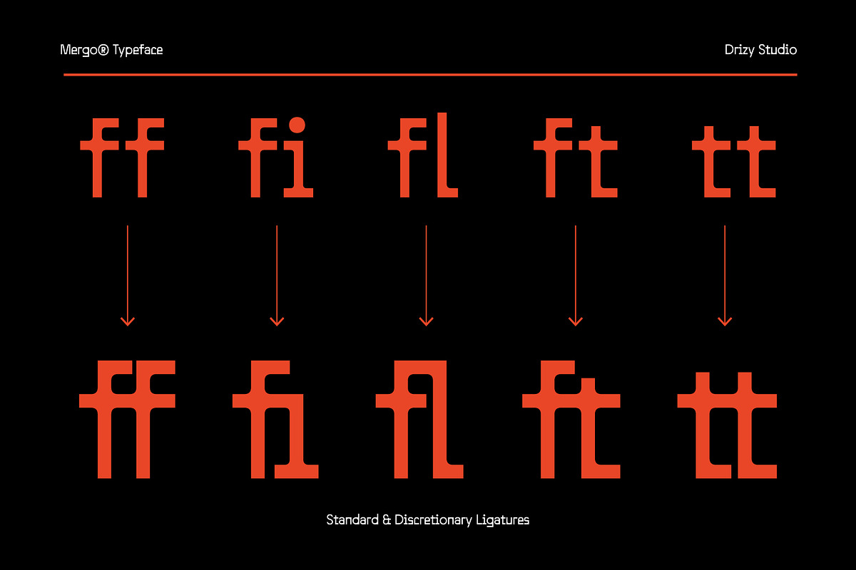Mergo – Geometric Experimental Grote, a Slab Serif Font by Drizy (Photo 5 of 10)