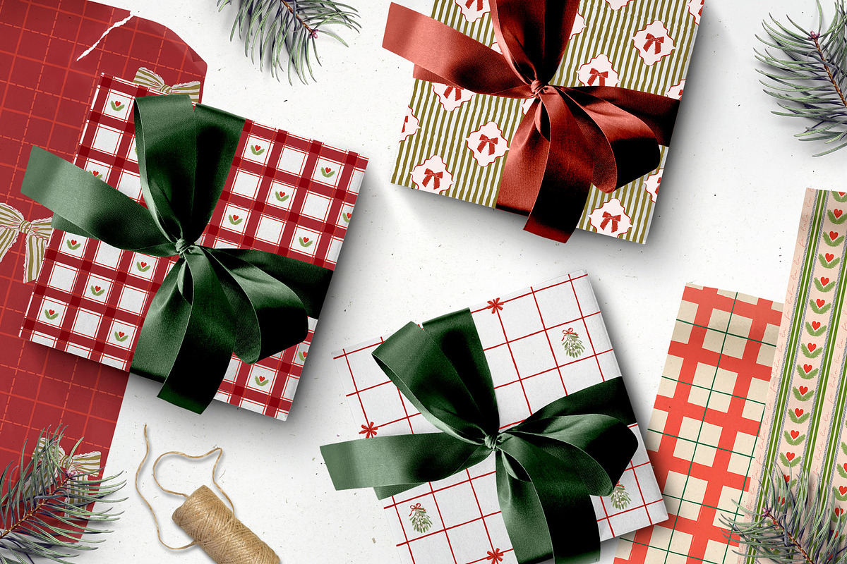 100+ Cozy Christmas Patterns & Frame, a Pattern Graphic by Mio Buono (Photo 7 of 16)