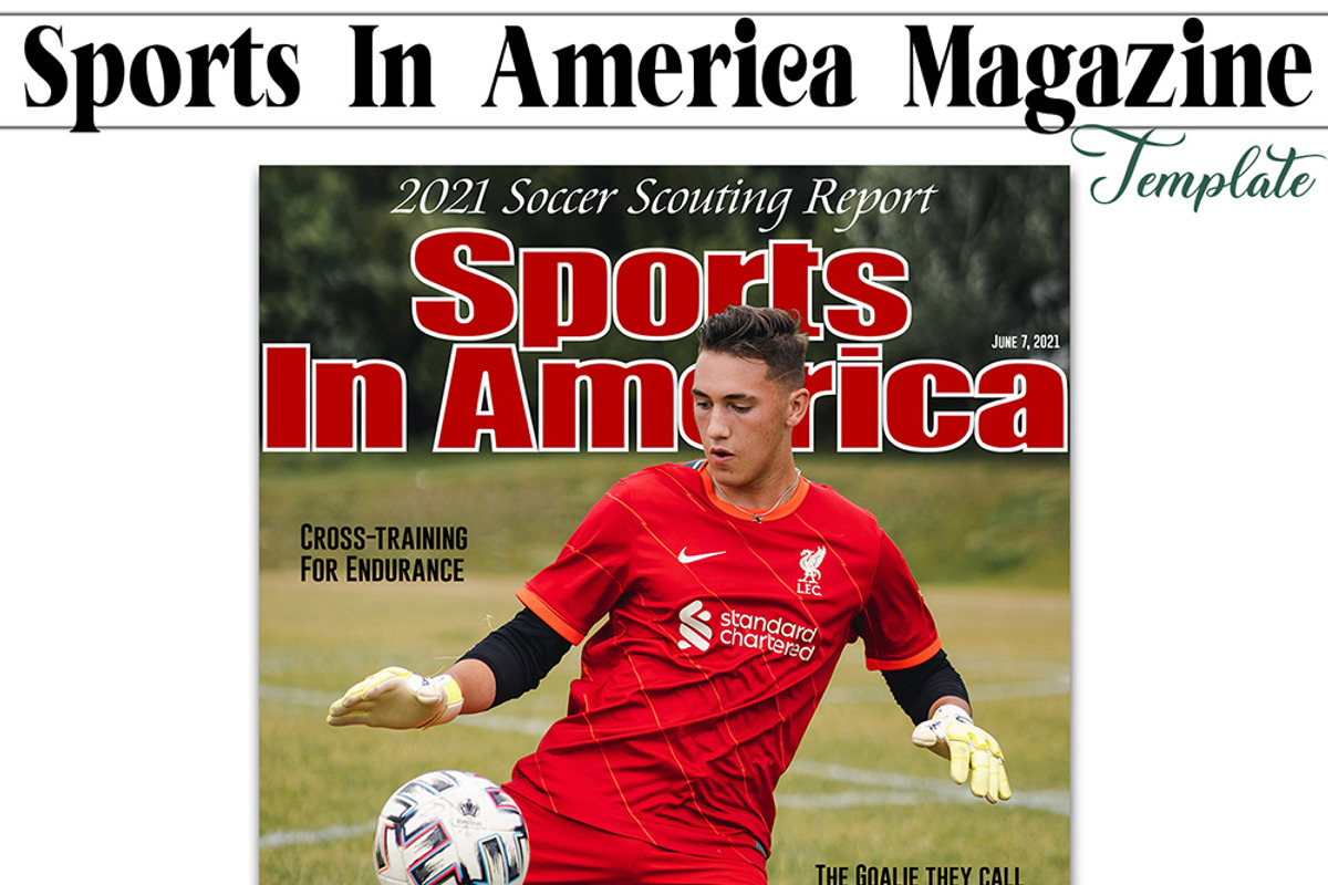 Sports In America Mag Cover Template, a Magazine Template by Brenda Avila Designs (Photo 3 of 3)