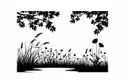 50 Garden Frame Silhouette Bundle, an Illustration by musafir_fashion (Thumbnail 25 of 51)