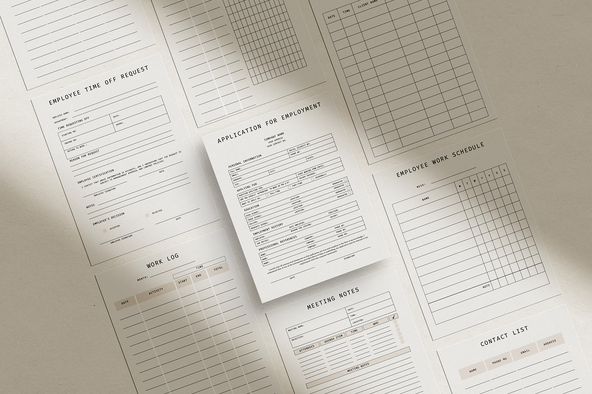 Business Forms Canva Template Bundle