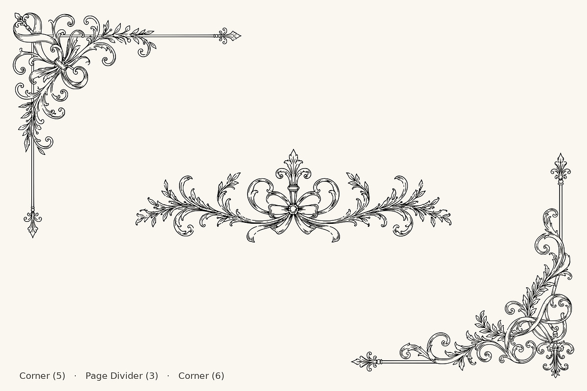 Border, Corner & Divider Collection, a Decorative Illustration by AW Studios (Photo 11 of 20)