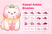 Procreate Brushes 20 Cartoon Anime, a Brush Add-On by InkPrintsTattoo (Thumbnail 2 of 8)