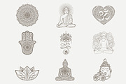 9 Buddhism, yoga, meditation, an Illustration by Bloom21Art (Thumbnail 2 of 5)
