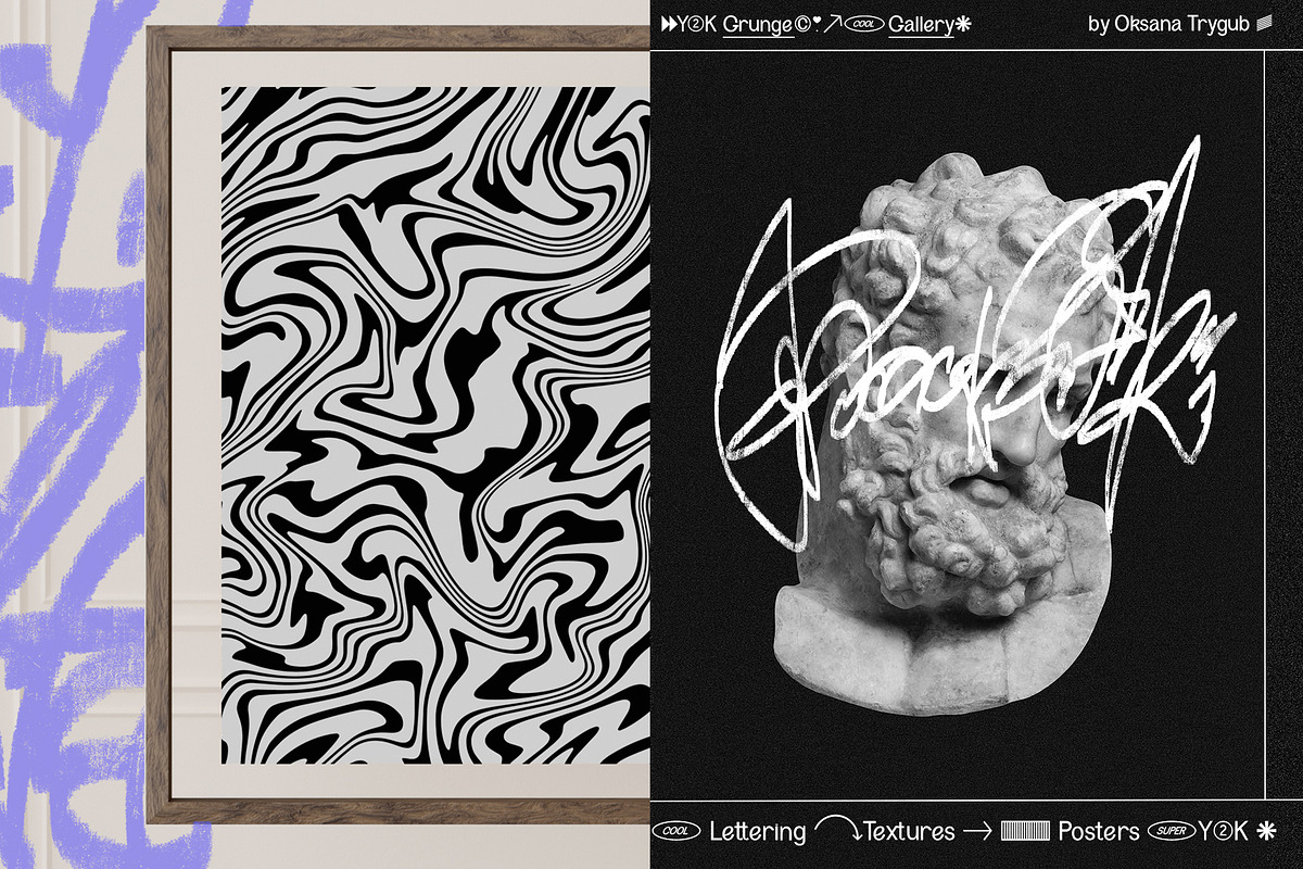 Y2K Collage & Graffiti Elements Pack, an Object Graphic by Oksana Trygub (Photo 5 of 30)